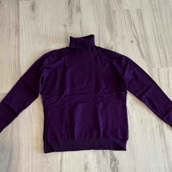 Joseph Sweaters - Joseph A. Purple Turtle Neck